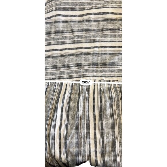 Mod Ref Breezy Striped Casual  Lightweight Cotton Cottage Kinfolk Shift Dress‎ L - Picture 5 of 9